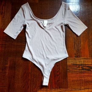 H&M Taupe Bodysuit Size Small